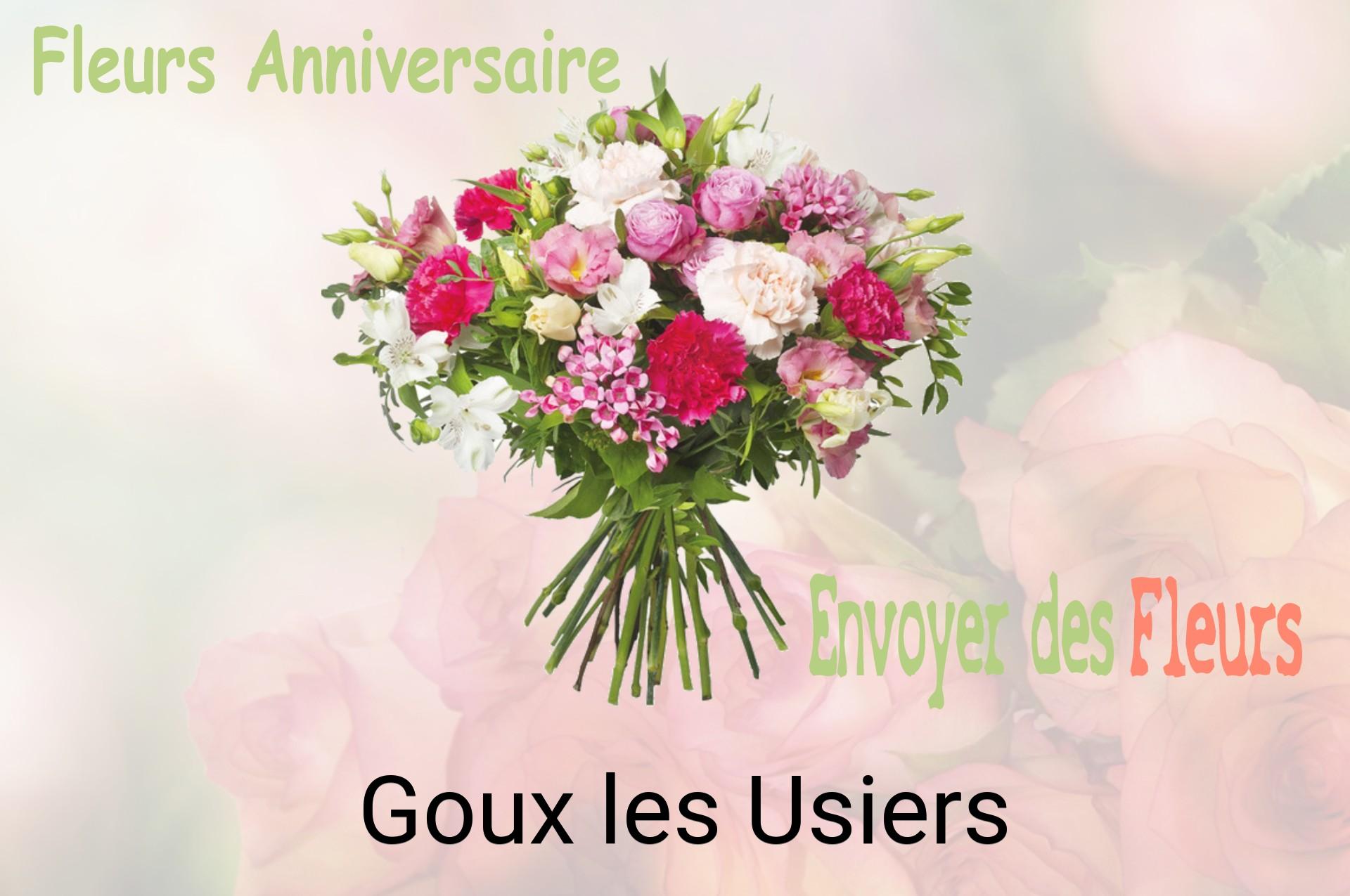 Bouquet de fleurs d’anniversaire livré à Goux-les-Usiers